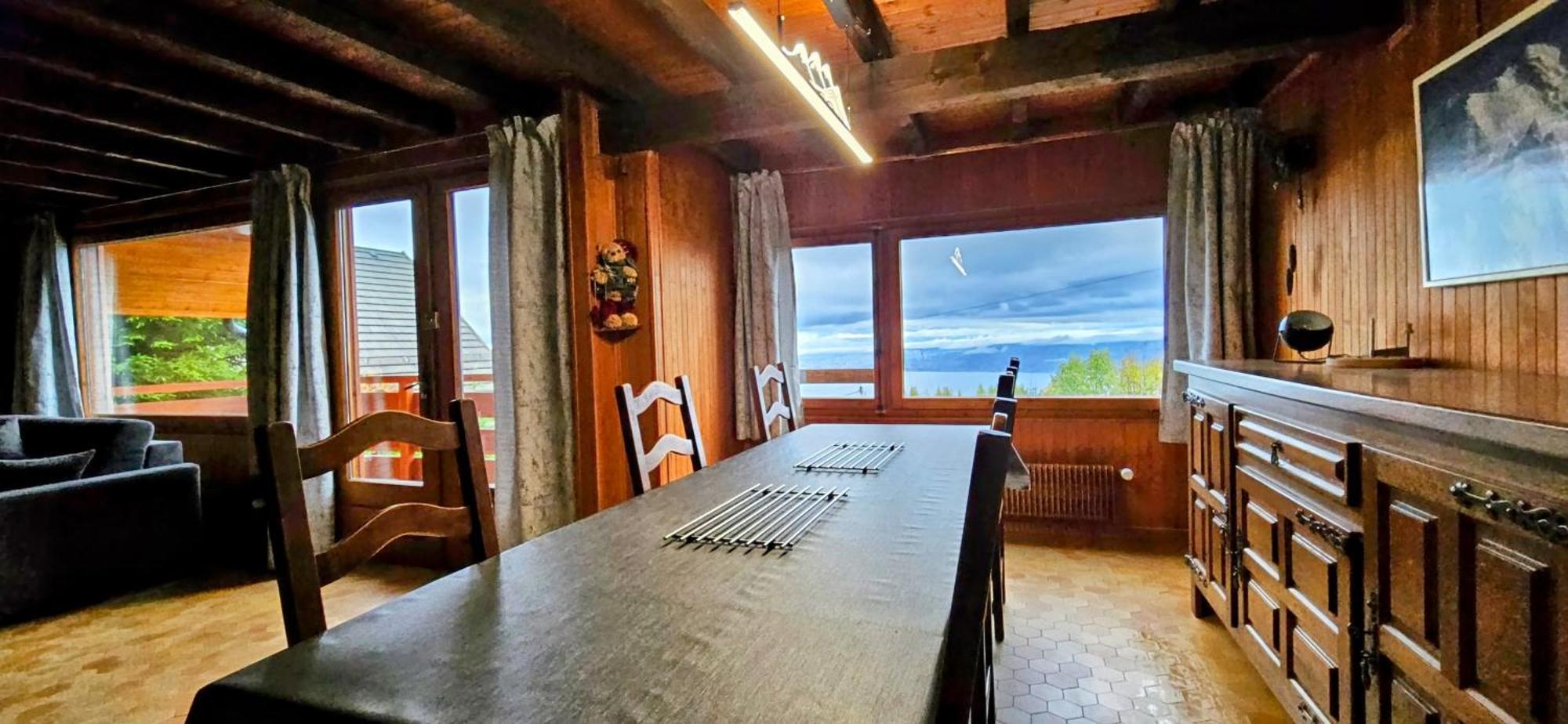 Chalet Les Alpages Vue Panoramique Sur Le Lac Leman Thollon-les-Memises Екстер'єр фото
